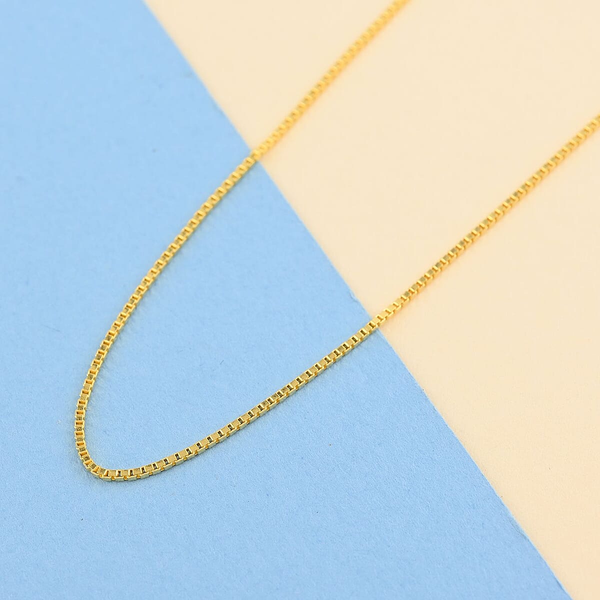 14K Yellow Gold Plated Sterling Silver Box Chain Bolo Adjustable Necklace With Heart Charm 24 Inches 0.8mm 3 Grams image number 1