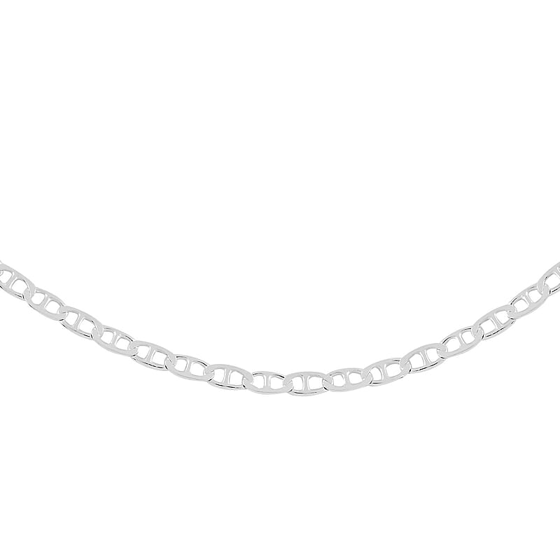 Sterling Silver 1.6mm Marina Chain Necklace 24 Inches 2.15 Grams