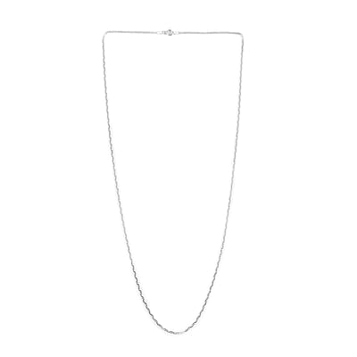 Sterling Silver 1.6mm Marina Chain Necklace 24 Inches 2.15 Grams