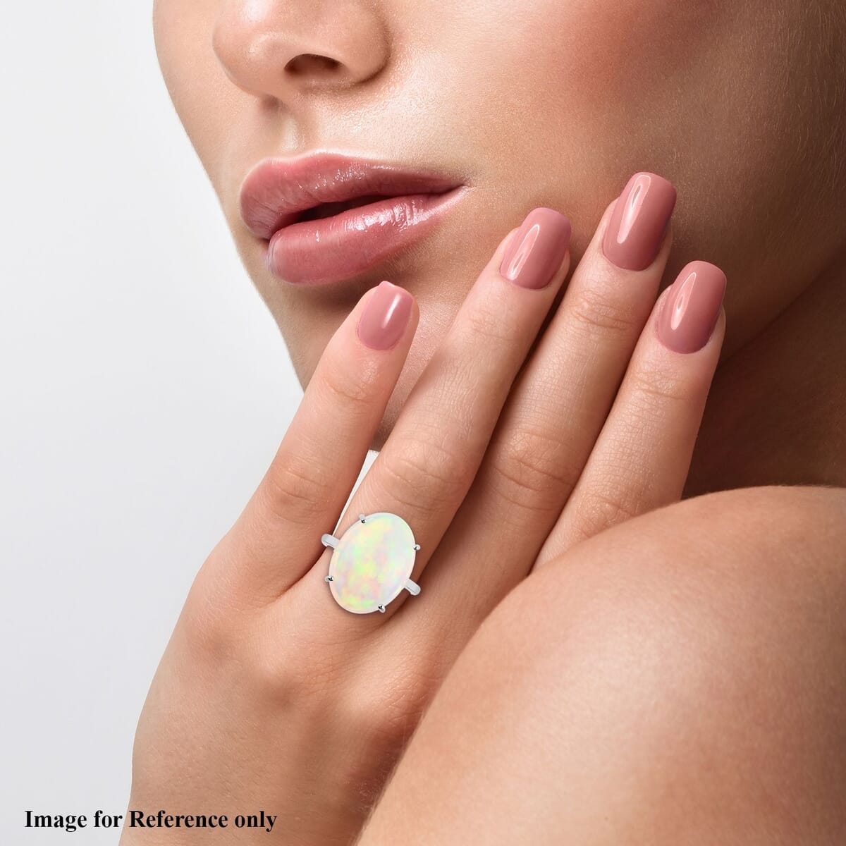 Certified & Appraised Iliana AAA Ethiopian Welo Opal 8.35 ctw Solitaire Ring in 18K White Gold (Size 9.00) image number 1