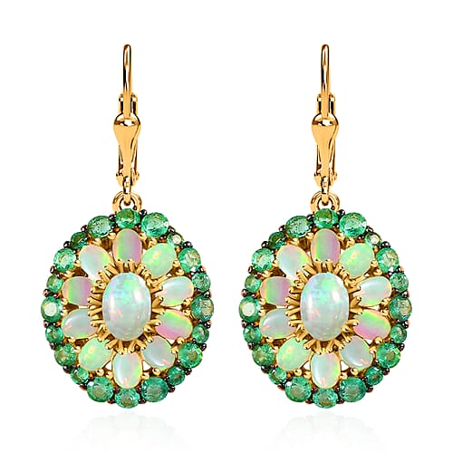 Ethiopian Welo Opal & Kagem Zambian Emerald - Product card gallery slide 1 (9431398613247)