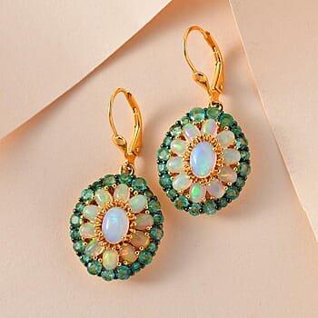 Ethiopian Welo Opal & Kagem Zambian Emerald - Product card gallery slide 2 (9431398613247)