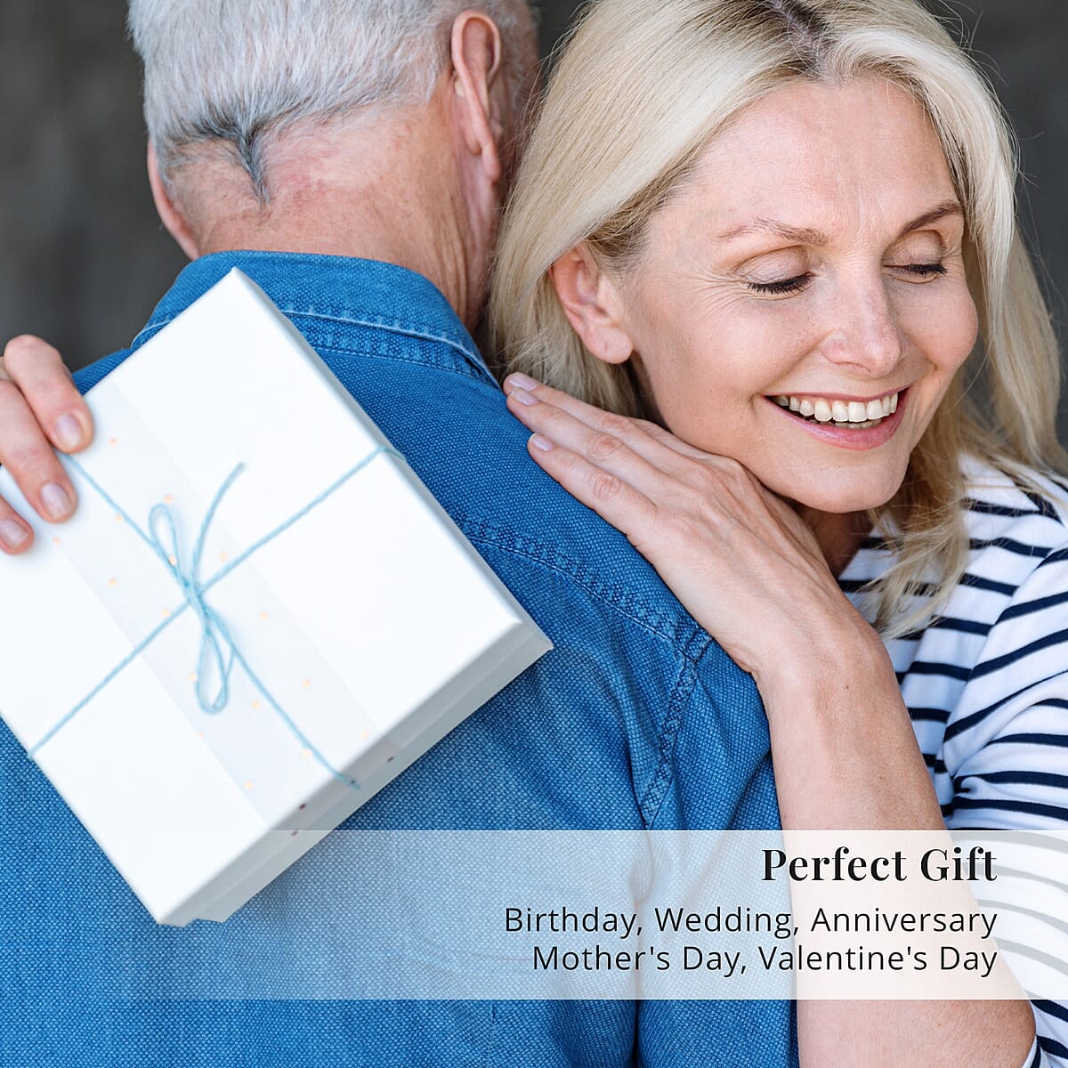 Livmore Cream Velvet Earrings Box with Glass Window image number 4