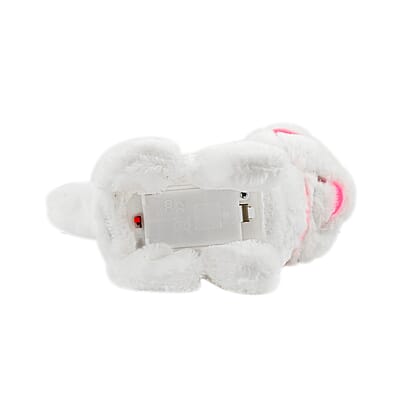 White Electric Walking Plush Cat (Battery 2xAA Not Included)