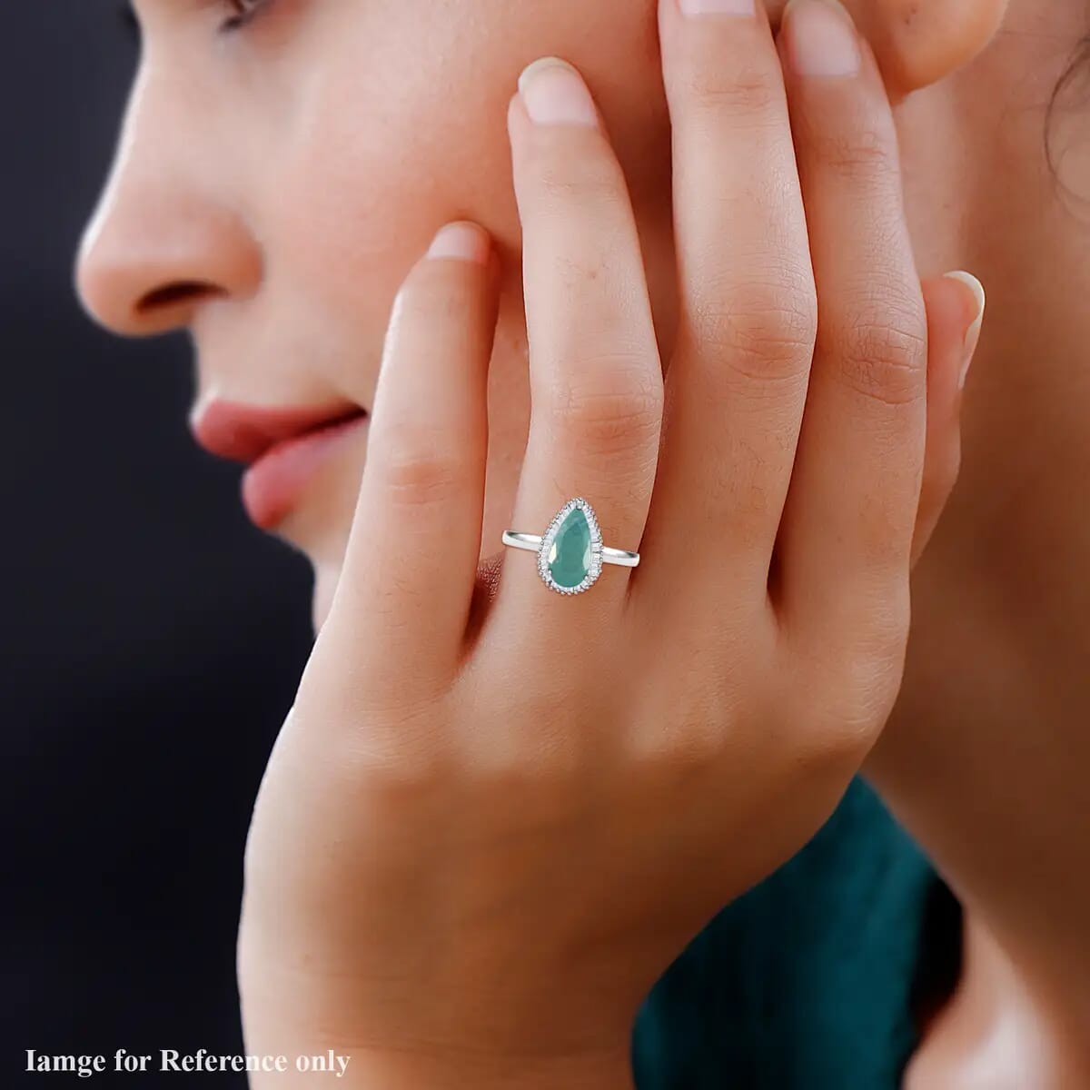 Grandidierite engagement ring hotsell