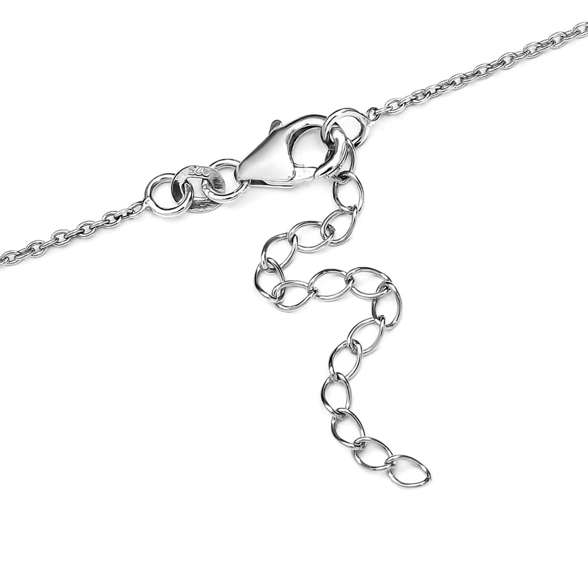 Artisan Crafted Natural Yooperlite Fancy Necklace 18 Inches in Sterling Silver 12.65 ctw with Free UV Flash Light image number 4