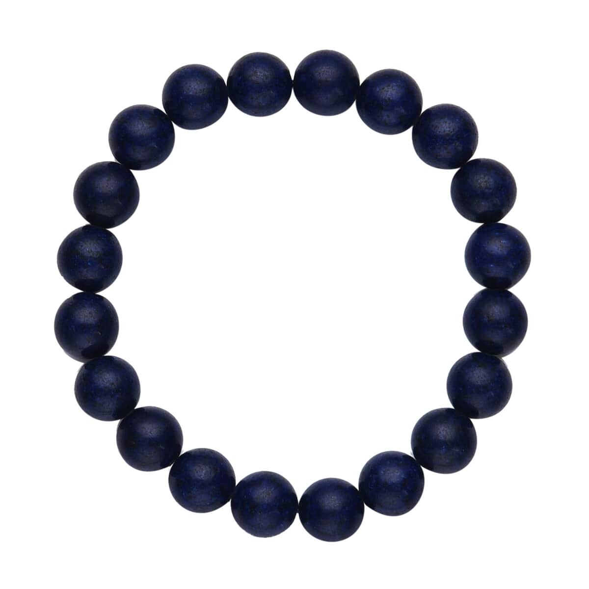 Lapis Lazuli Beaded Stretch Bracelet 156.00 ctw image number 0