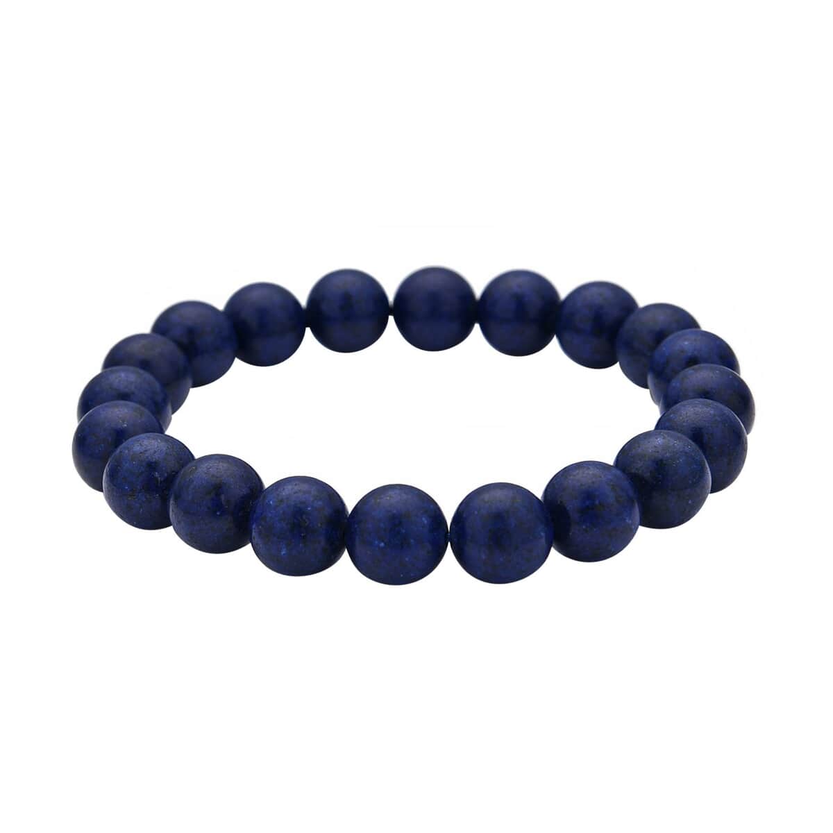 Lapis Lazuli Beaded Stretch Bracelet 156.00 ctw image number 2