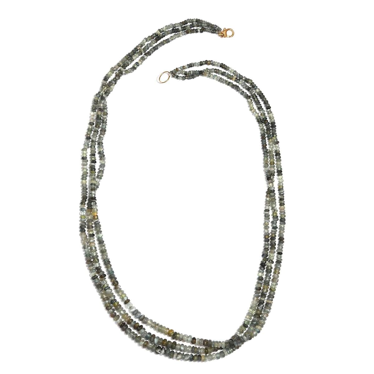 Luxoro 10K Yellow Gold AAA Narsipatnam Alexandrite Beaded Necklace 18 Inches 120.00 ctw image number 0