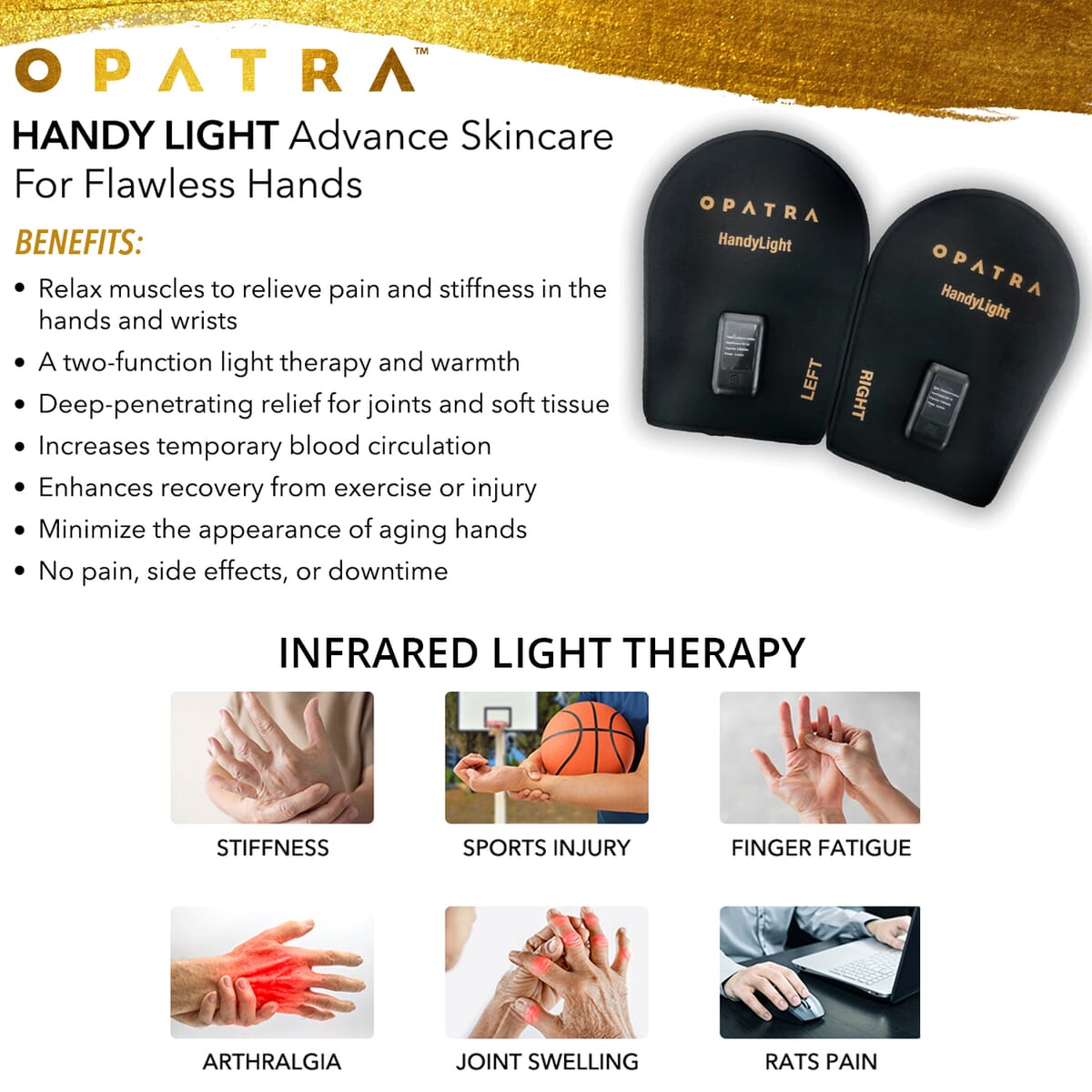 Opatra HandyLight Advance Skincare Mitts for Flawless Hands image number 2