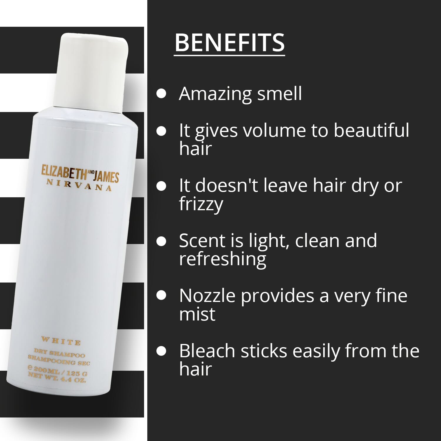 Elizabeth and james best sale nirvana white dry shampoo