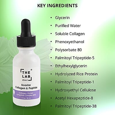 The Lab Direct Booster Collagen & Peptide 1 oz , Collagen Serum , Anti-Wrinkle Serum , Best Anti Aging Skin Care Products