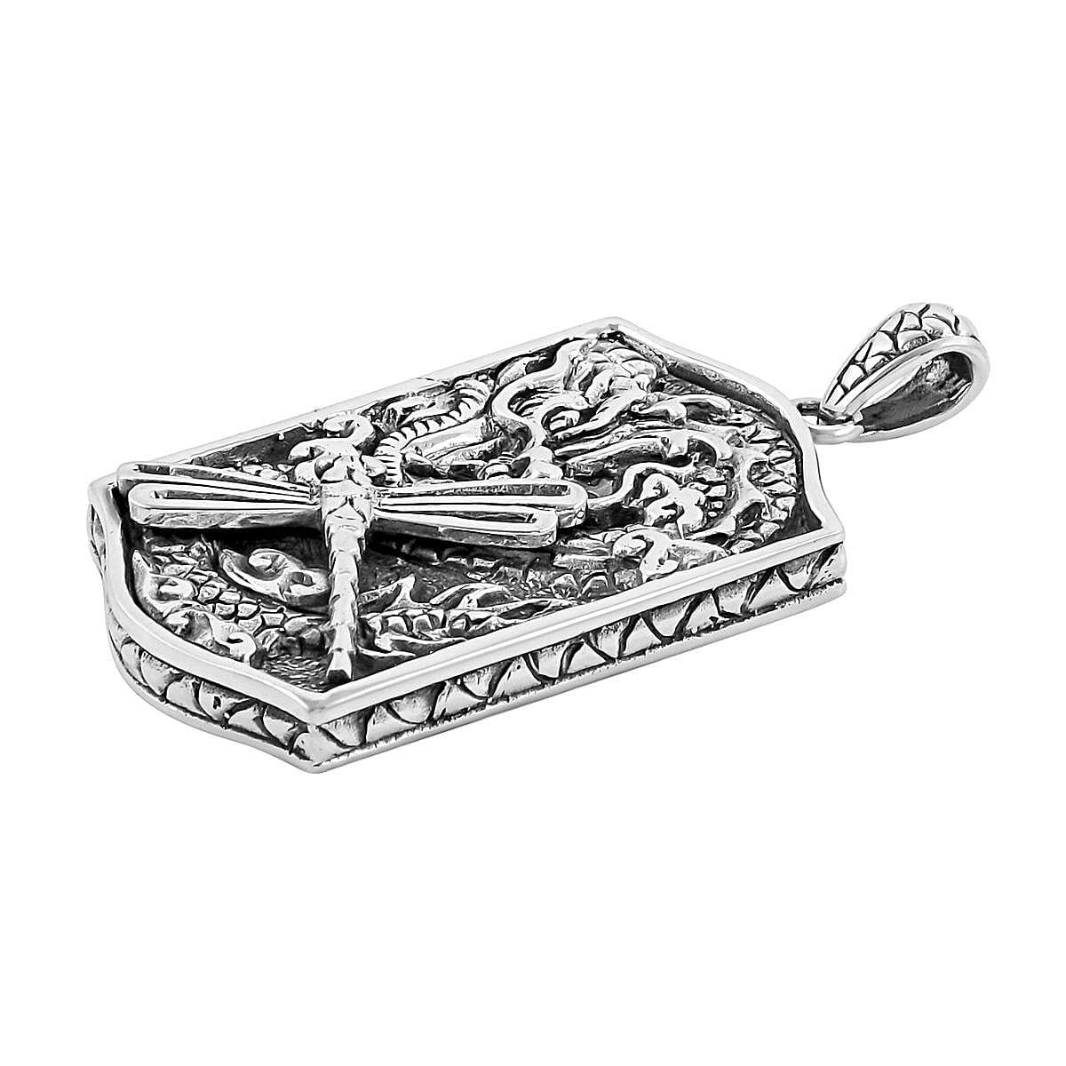Bali Legacy Sterling Silver Dragonfly Pendant 22.10 Grams image number 3