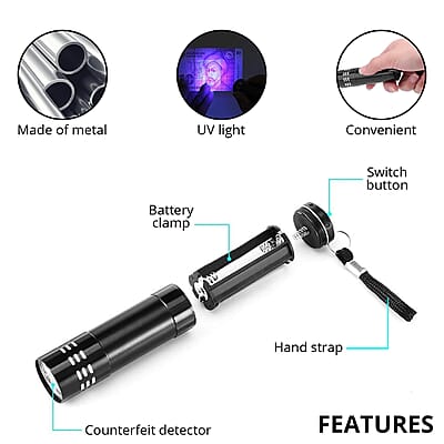 UV Flash Light Black 