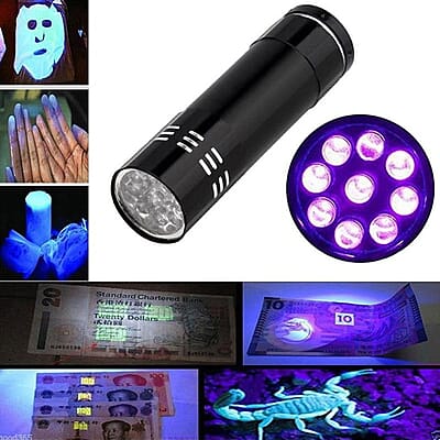 UV Flash Light Black 