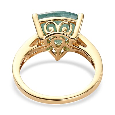 Premium Grandidierite and Diamond Ring in Vermeil Yellow Gold Over Sterling Silver (Size 10.0) 3.75 ctw
