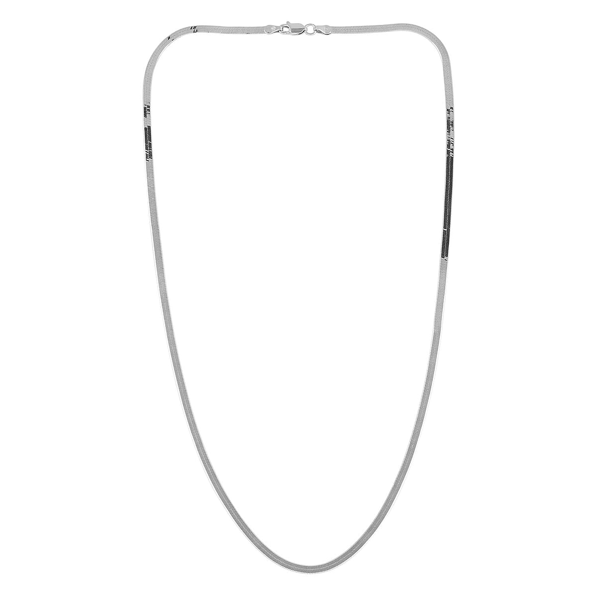 Italian Sterling Silver 2.85mm Herringbone Necklace (20 Inches) (5.8 g) image number 4