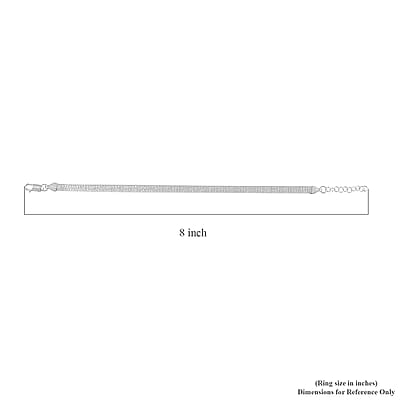 Italian Sterling Silver Bracelet (7.00 In) 3.80 Grams