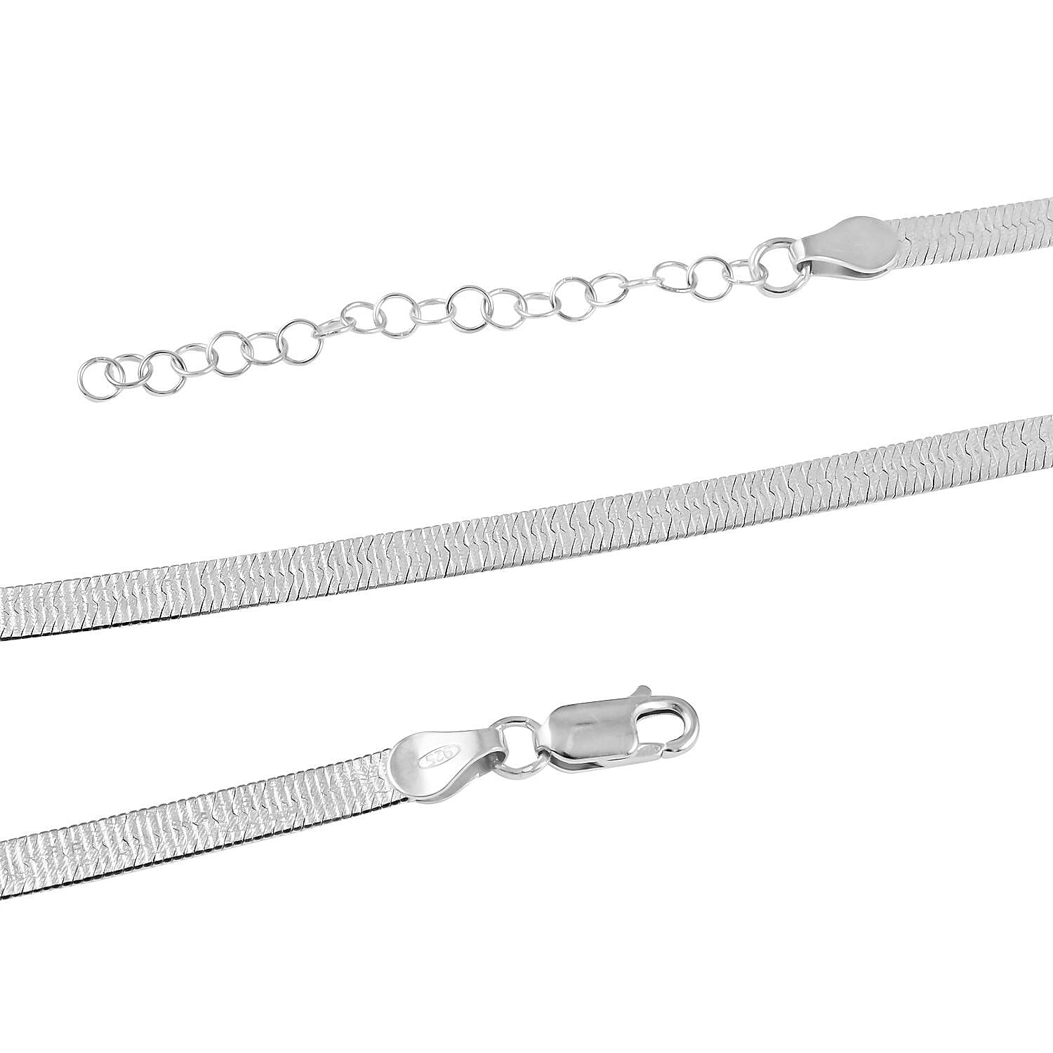 Italian Sterling Silver Necklace 18 Inches 9 Grams