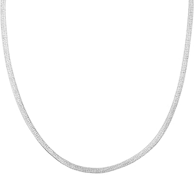 Italian Sterling Silver Necklace 18 Inches 9 Grams