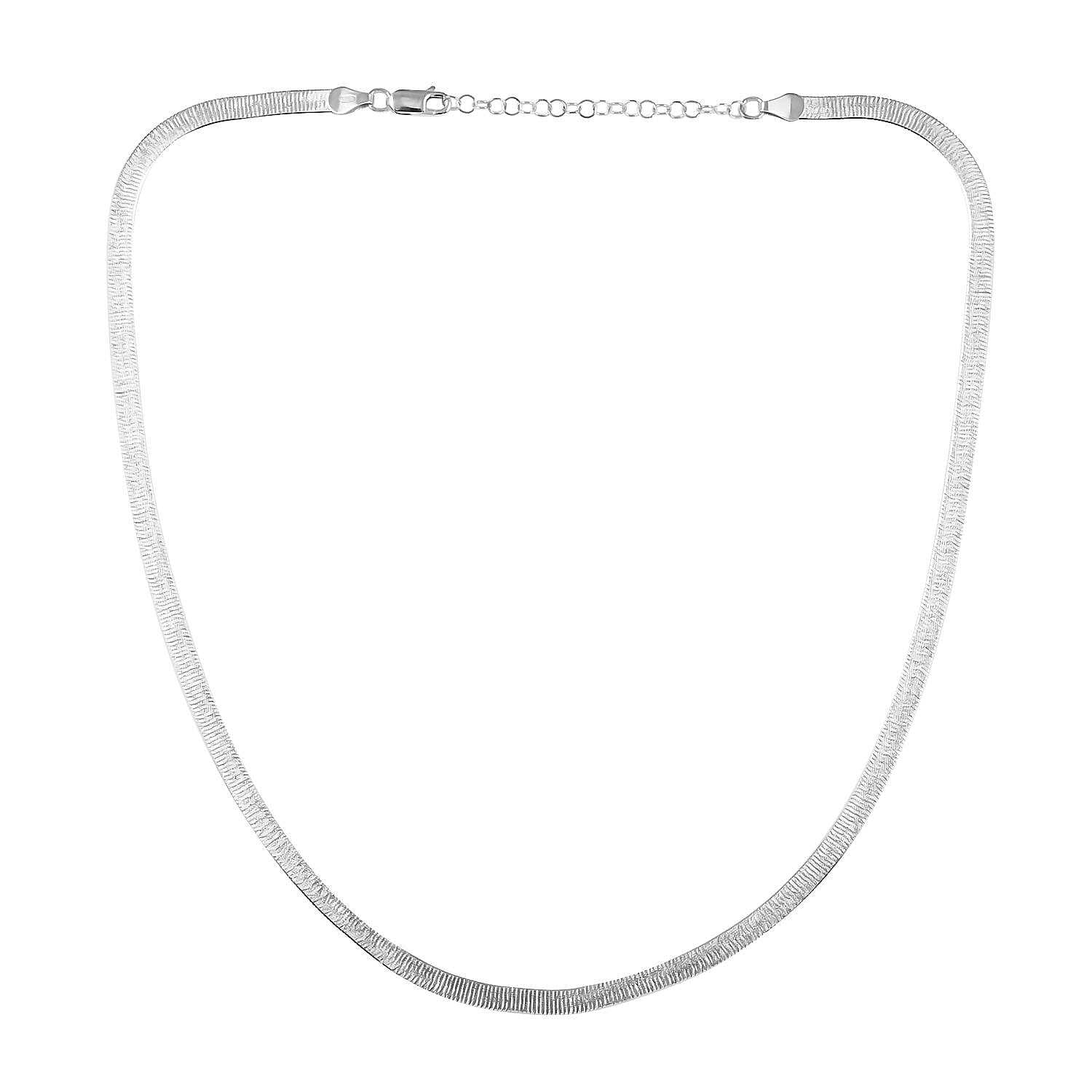 Italian Sterling Silver Necklace 18 Inches 9 Grams