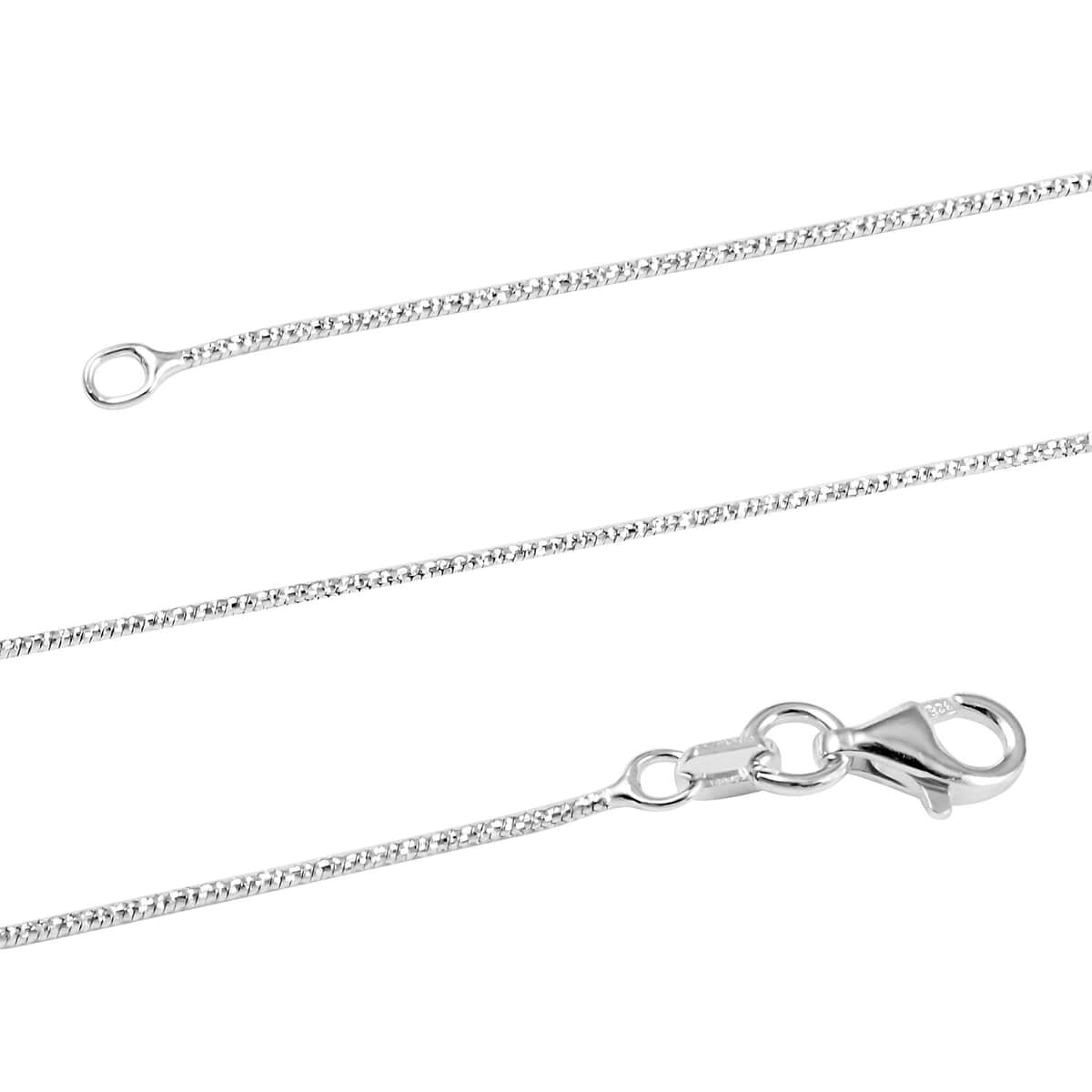 Ankur's Treasure Chest Italian Sterling Silver Sparkle Chain Necklace (30 Inches) (3.70 g) image number 2