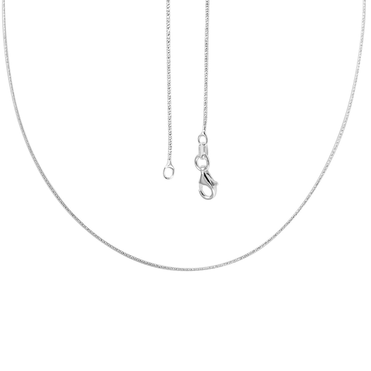 Ankur's Treasure Chest Italian Sterling Silver Sparkle Chain Necklace (30 Inches) (3.70 g) image number 4