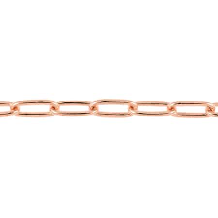 Buy 14K Rose Gold Over Sterling Silver Paper Clip Extender Chain