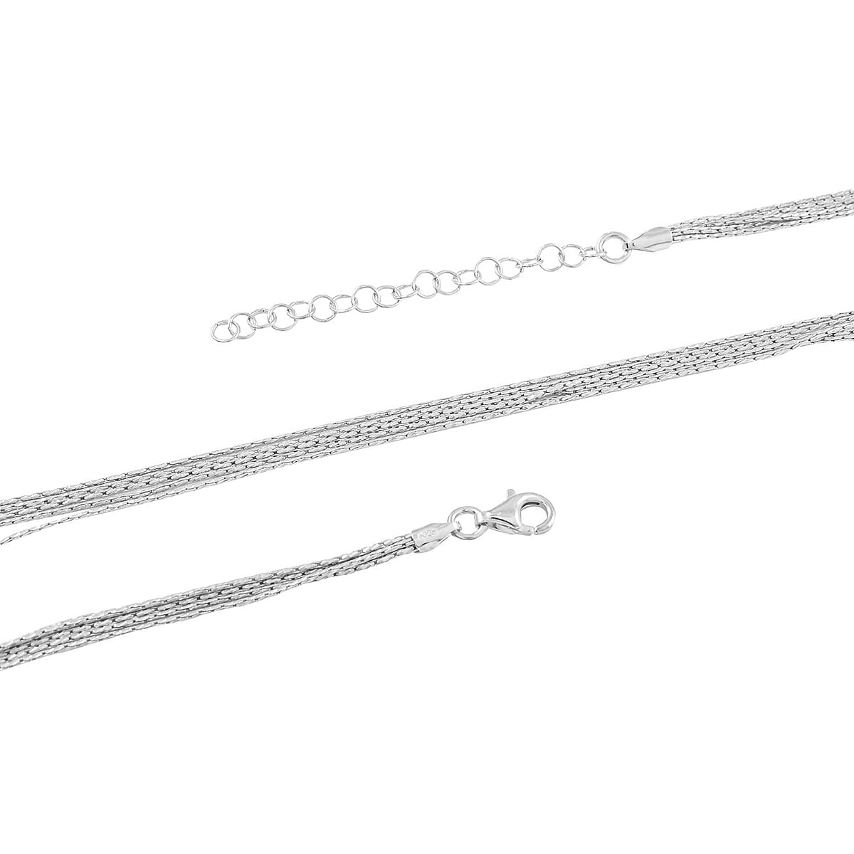 Italian 14K Rose Gold Over Sterling Silver 0.85mm Sparkle Chain Necklace 18 Inches 8.50 Grams image number 2