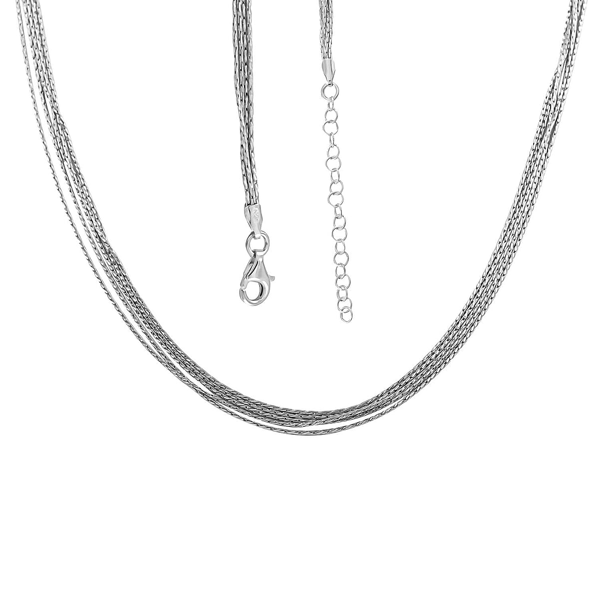 Italian 14K Rose Gold Over Sterling Silver 0.85mm Sparkle Chain Necklace 18 Inches 8.50 Grams image number 4