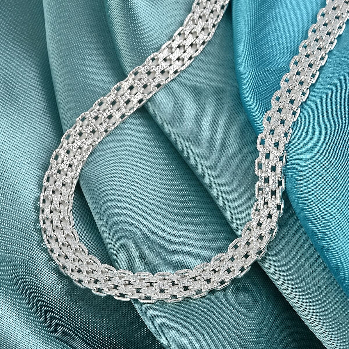 Italian Sterling Silver Necklace (18 Inches) (12.50 g) image number 1