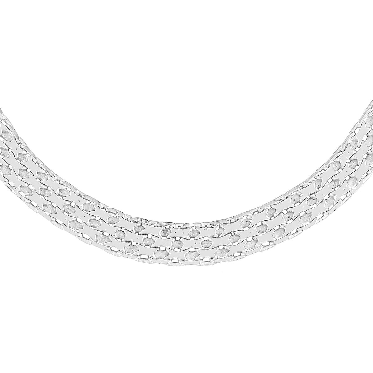 Italian Sterling Silver Necklace (18 Inches) (12.50 g) image number 2