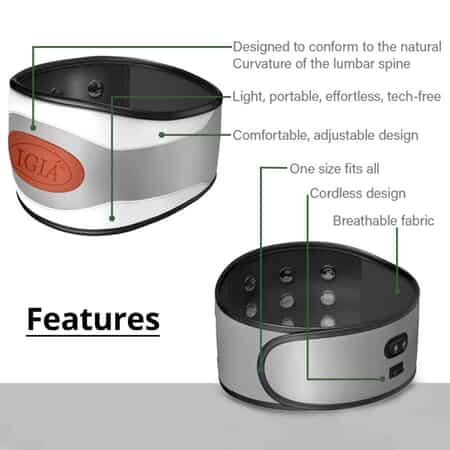 Best Beauty Finds 8 IN 1 Heat Compression Cordless Magnet Therapy Pain Relieving Belt image number 2