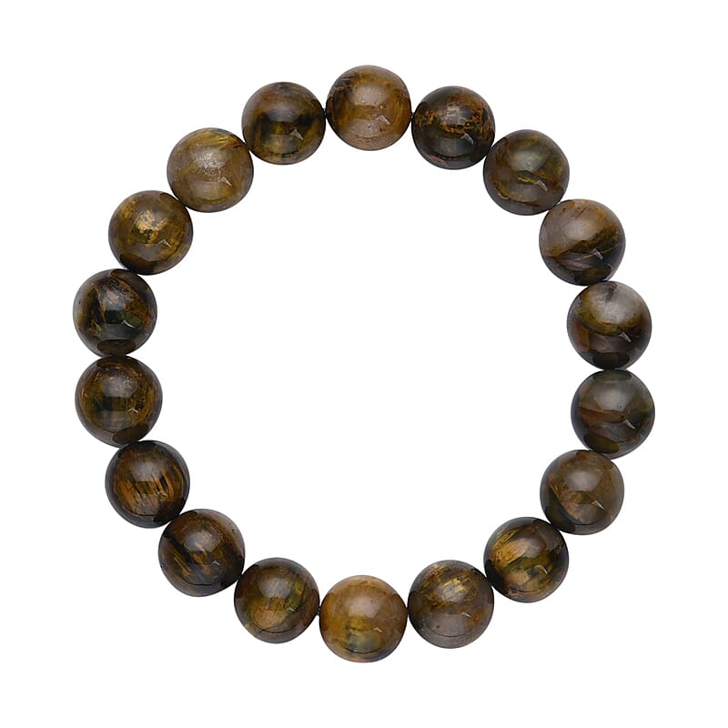 Pietersite Beaded Stretch Bracelet 200.00 ctw