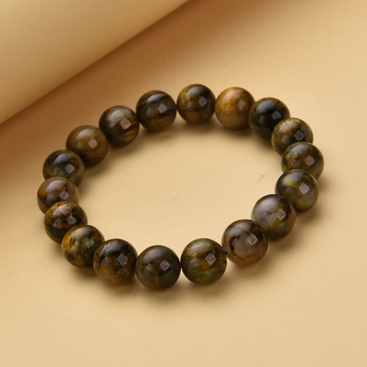 Pietersite Beaded Stretch Bracelet 200.00 ctw image number 1