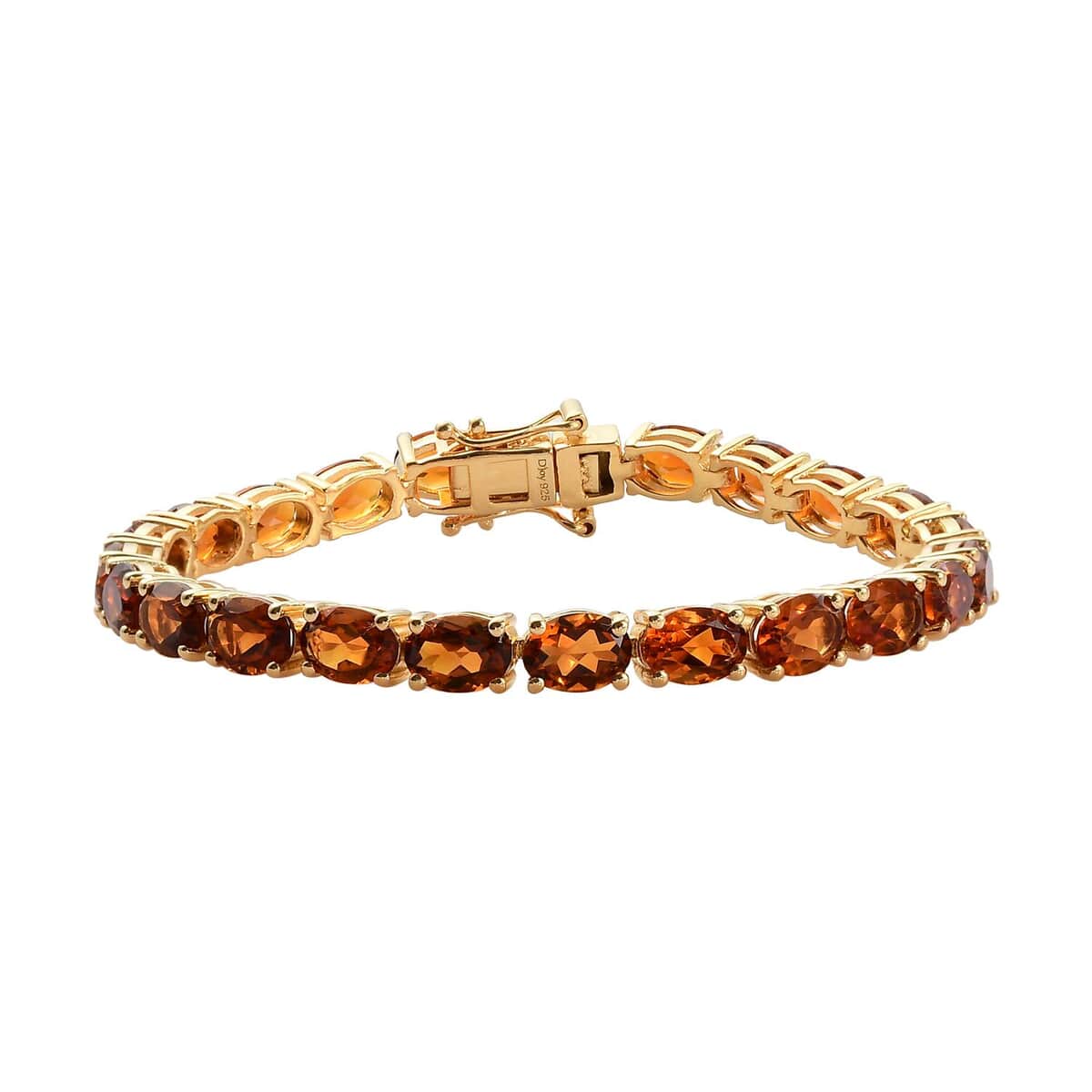 Santa Ana Madeira Citrine Tennis Bracelet in Vermeil Yellow Gold Over Sterling Silver (6.50 In) 10.35 Grams 15.85 ctw image number 0