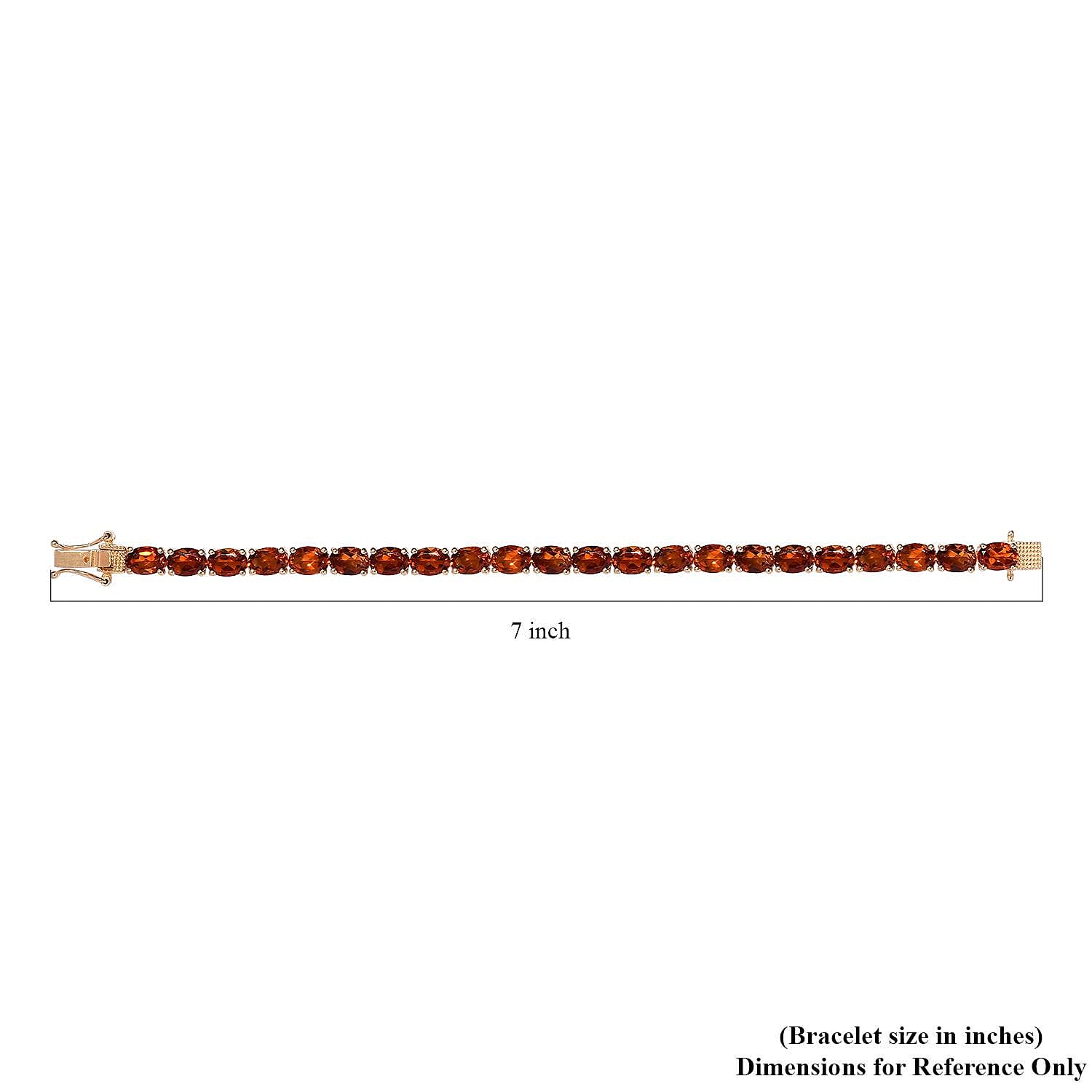 Santa Ana Madeira Citrine Tennis Bracelet in Vermeil Yellow Gold Over Sterling Silver (6.50 In) 10.35 Grams 15.85 ctw
