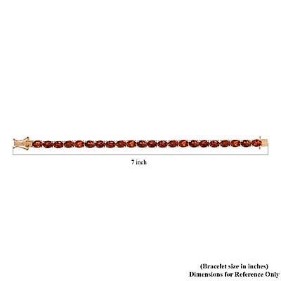 Santa Ana Madeira Citrine Tennis Bracelet in Vermeil Yellow Gold Over Sterling Silver (6.50 In) 10.35 Grams 15.85 ctw