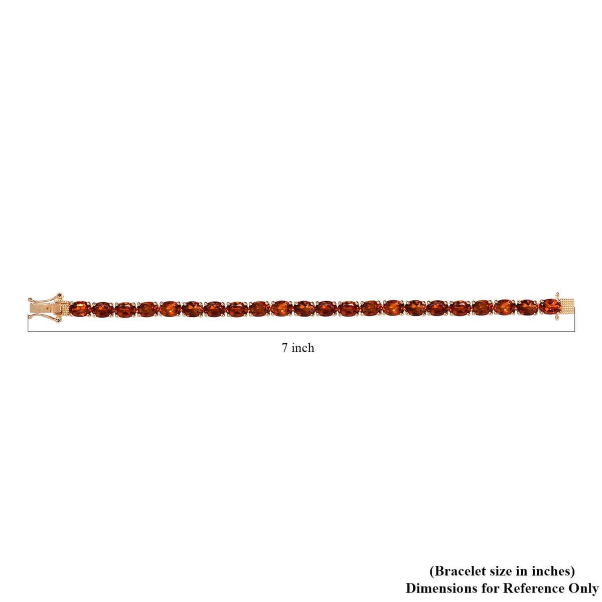 Santa Ana Madeira Citrine Tennis Bracelet in Vermeil Yellow Gold Over Sterling Silver (6.50 In) 10.35 Grams 15.85 ctw image number 4