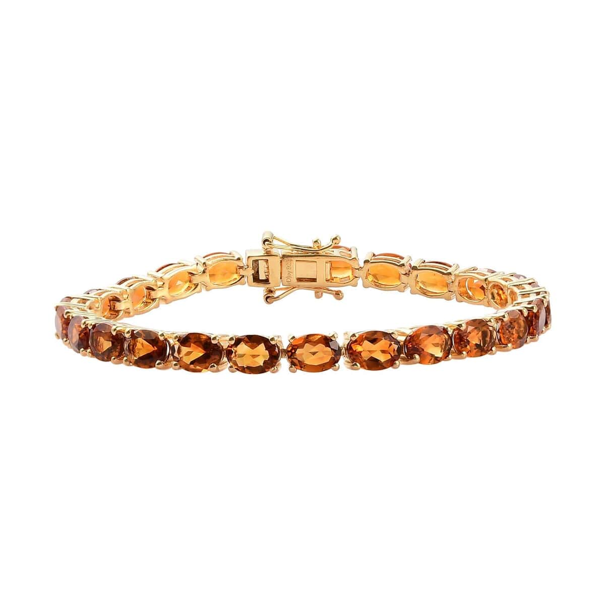 Santa Ana Madeira Citrine Tennis Bracelet in Vermeil Yellow Gold Over Sterling Silver (7.25 In) 17.35 ctw image number 0