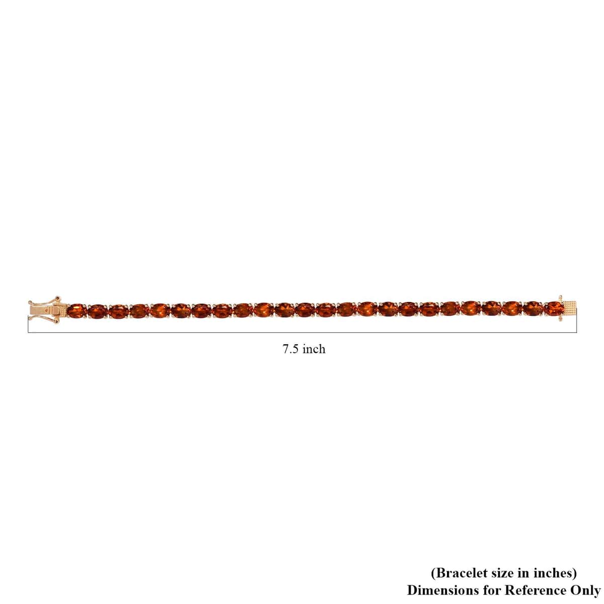 Santa Ana Madeira Citrine Tennis Bracelet in Vermeil Yellow Gold Over Sterling Silver (7.25 In) 17.35 ctw image number 4
