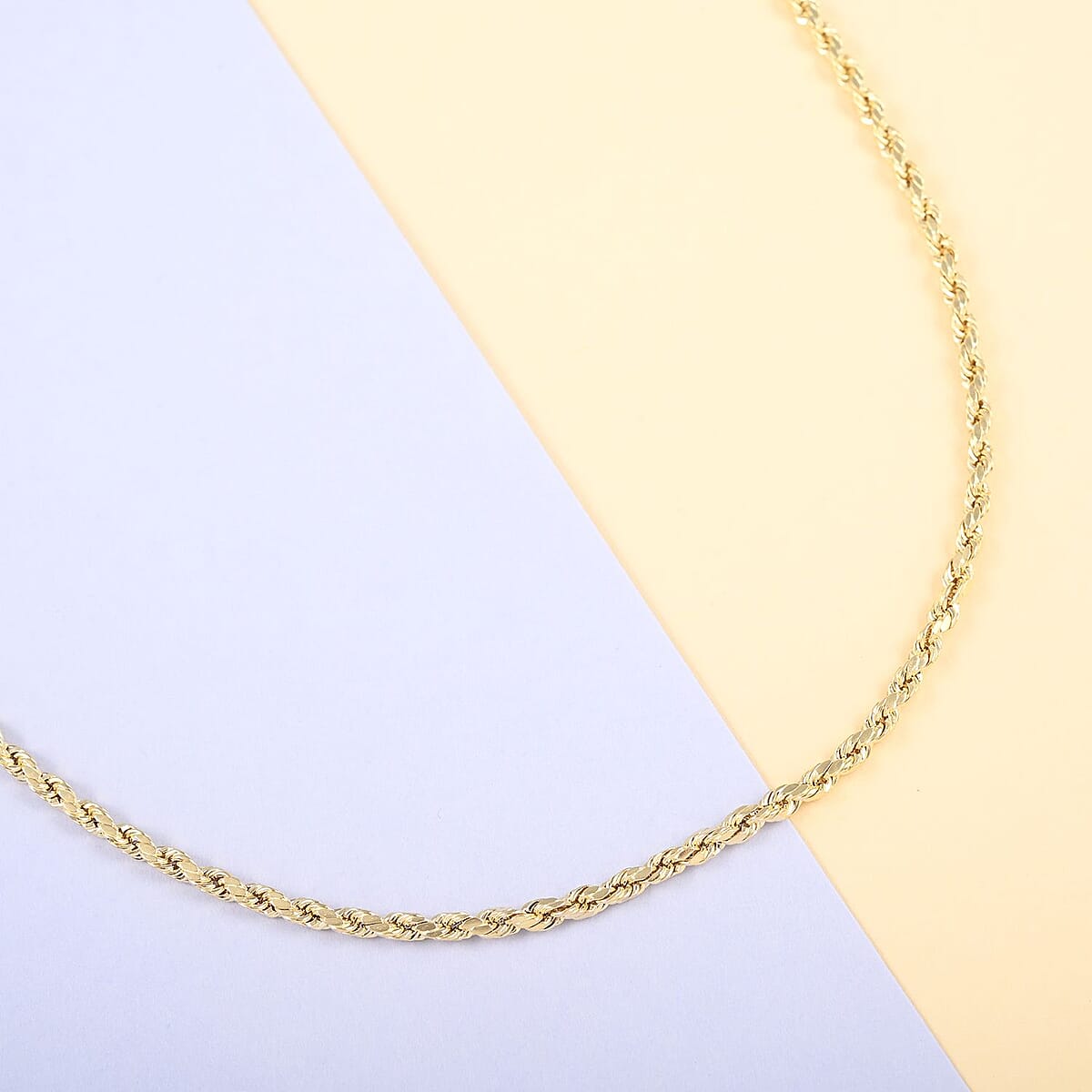 14K Yellow Gold 3mm Rope Necklace 26 Inches 6.50 Grams image number 1