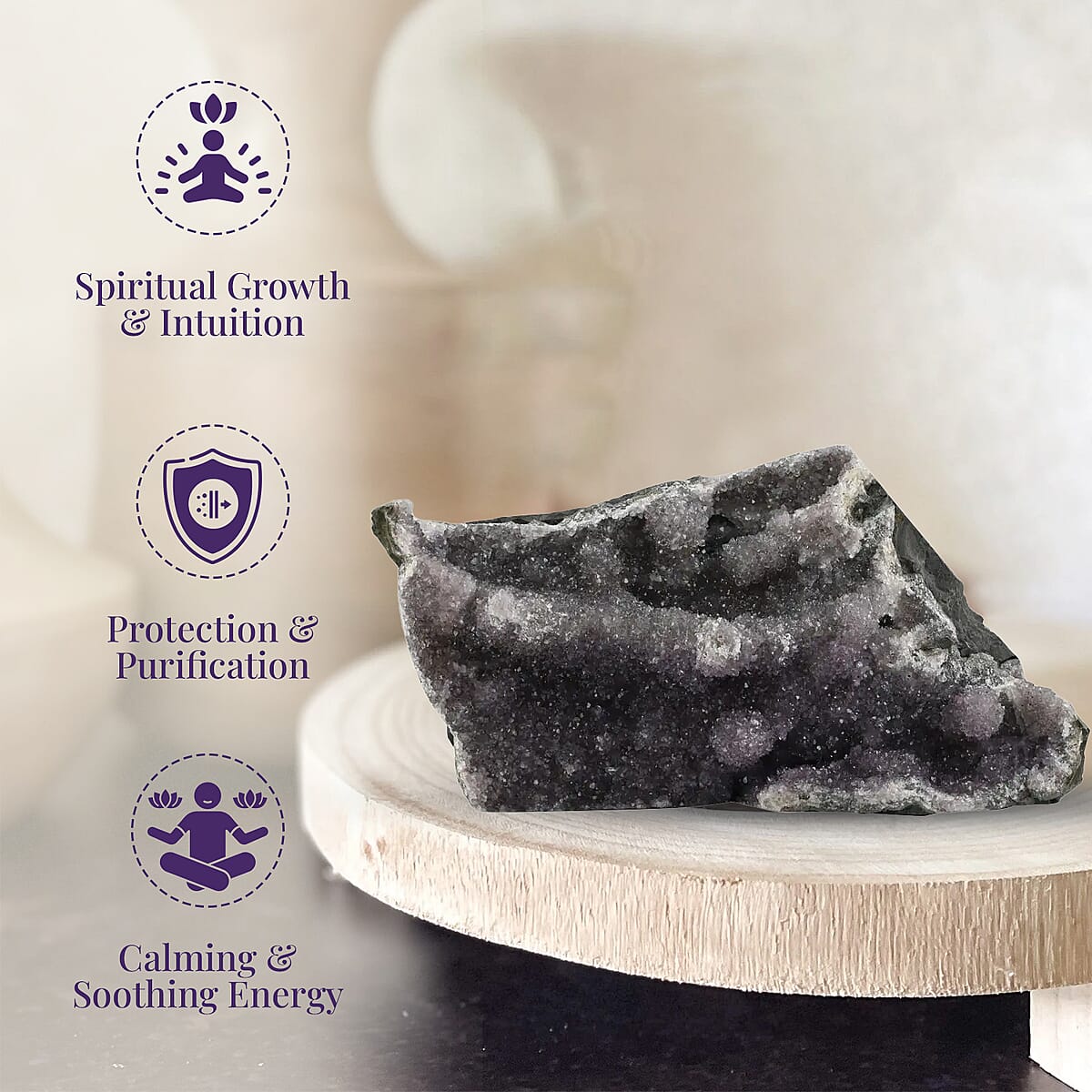 Amethyst Cut Base -XL Approx. 8880ctw image number 1