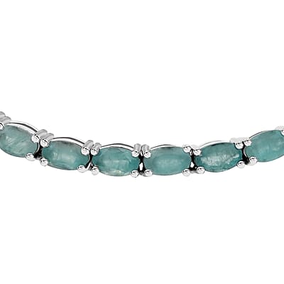 Grandidierite 18.65 ctw Necklace 18 Inches in Platinum Over Sterling Silver 