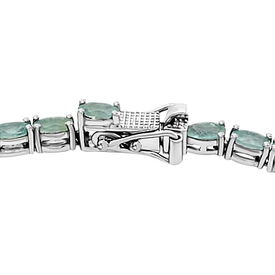 Grandidierite 18.65 ctw Necklace 18 Inches in Platinum Over Sterling Silver 