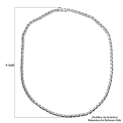 Grandidierite 18.65 ctw Necklace 18 Inches in Platinum Over Sterling Silver 