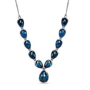 Table Mountain Shadowkite 41.33 ctw Necklace in Platinum Over Sterling Silver 18 Inches