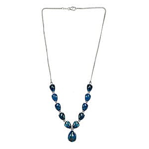 Table Mountain Shadowkite 41.33 ctw Necklace in Platinum Over Sterling Silver 18 Inches