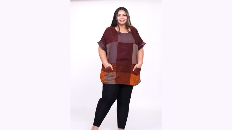 TAMSY Brown Tunic - One Size Missy