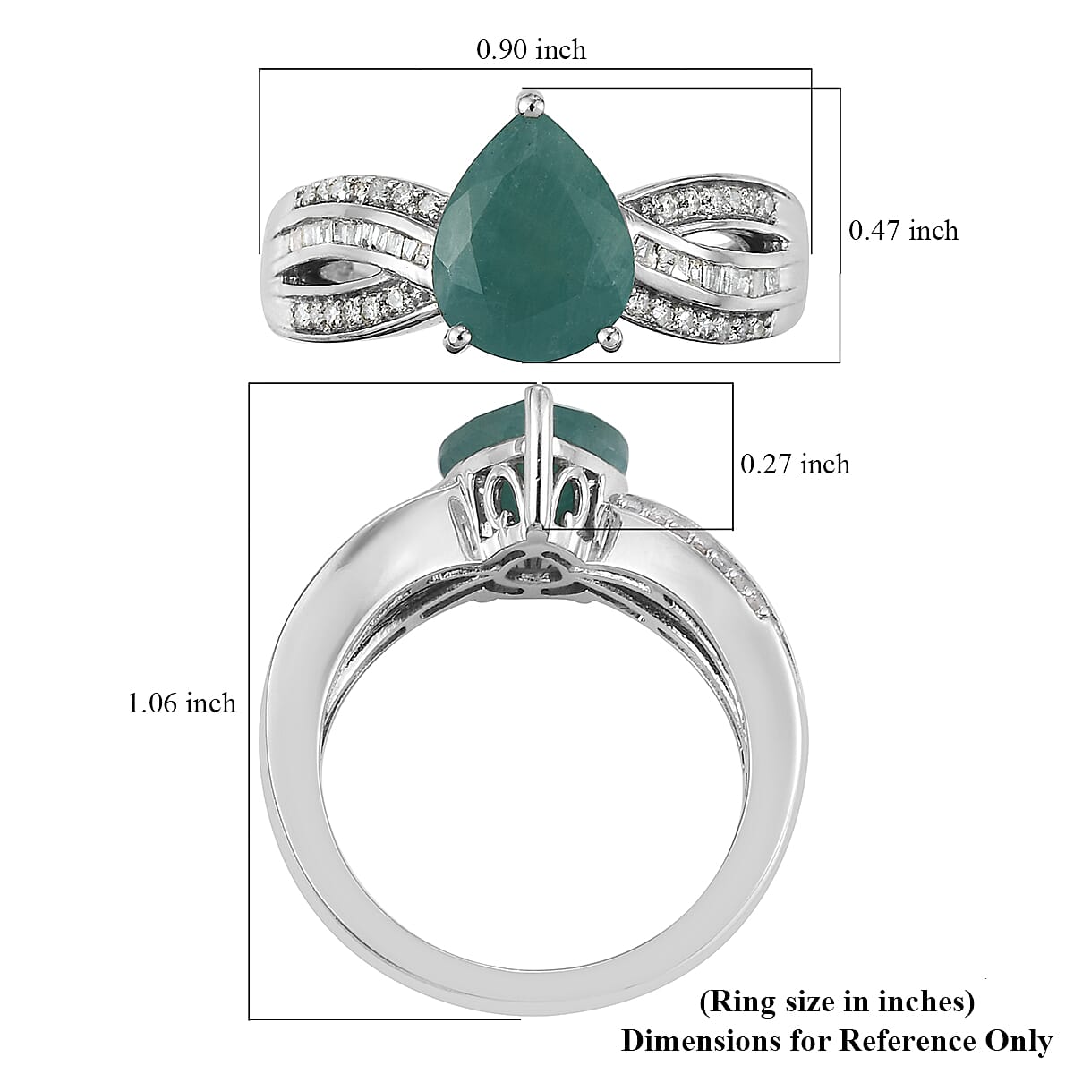 Premium Grandidierite and Diamond Ring in Platinum Over Sterling Silver (Size 10.0) 2.25 ctw image number 5